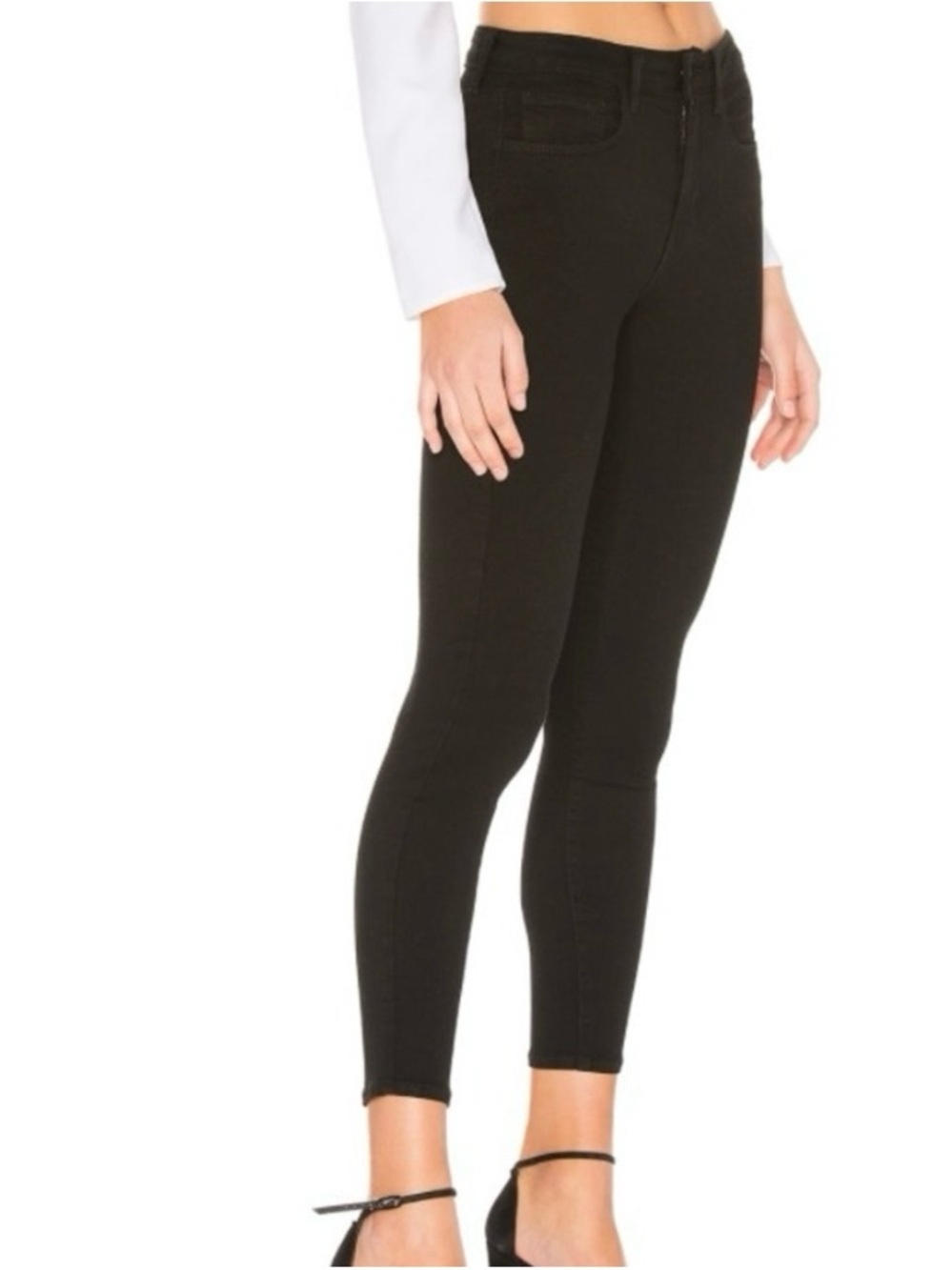 L'AGENCE Margot Black Skinny Jeans size 27.